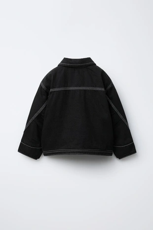 Купить Zara Джинсовая куртка с флисовой подкладкой
