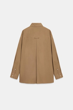 Caramel | 9052/259/732 - Zara Рубашка оверсайз из коллекции ZW