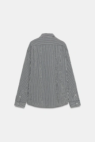 Stripes | 4333/250/105 - Zara Струящаяся рубашка в полоску — ZW COLLECTION