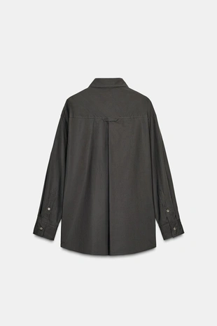 Dark grey | 9052/259/922 - Zara Рубашка оверсайз из коллекции ZW