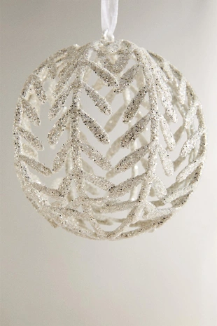 Рождественская игрушка для елки шевронная рыбья кость- Заказать в России