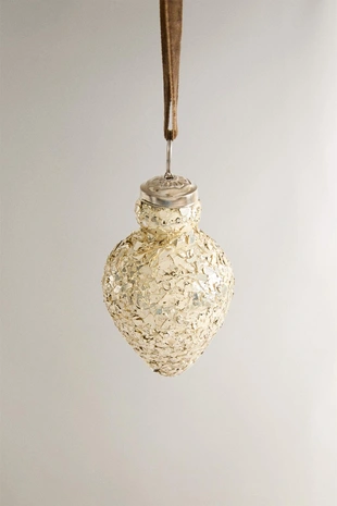 Елочное украшение CRACKLED CHRISTMAS TREE BAUBLE- Заказать в России
