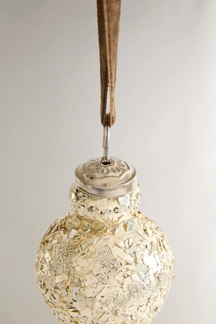 Елочное украшение CRACKLED CHRISTMAS TREE BAUBLE- Заказать в России