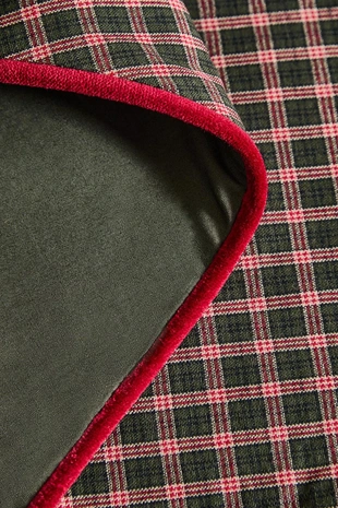 Рождественская бандана из хлопка с клетчатым узором для домашних животных- Заказать в России