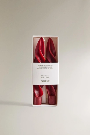 Набор спиральных рождественских свечей (упаковка из 2 штук)- Заказать в России