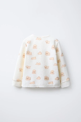 camel | 8501/364/707 - Zara 2-6 лет/ велюровая пижама с собачками