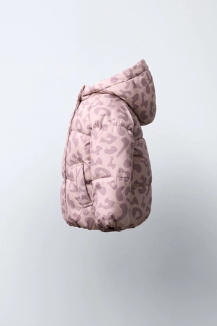 Pink | 0874/562/926 - Zara Пальто с анималистическим принтом WATER REPELLENT