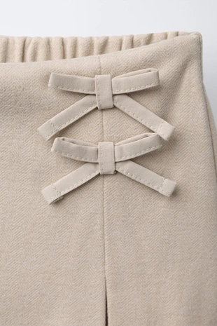 Sand | 2878/509/711 - Zara Юбка-шорты SOFT TOUCH с бантами