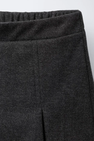 Grey | 2878/508/802 - Zara Юбка-шорты «SOFT TOUCH» со складками