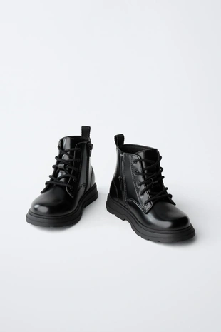 Black | 7130/630/800 - Zara Ботинки со шнуровкой