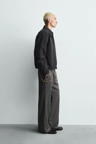 Укороченная куртка в полоску- Заказать в России