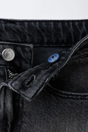 Джинсовая юбка с вышитыми бабочками- Заказать в России