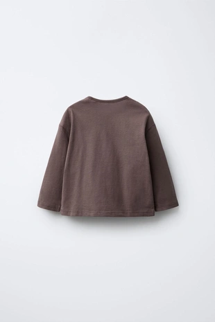 Brown | 1716/613/700 - Zara Набор из трех футболок: однотонные и в полоску