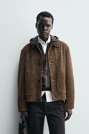 Кожаная куртка из замши- Заказать в России