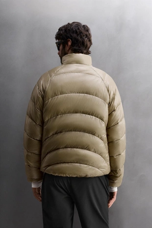 camel | 5320/309/704 - Zara Упаковываемый пуховик из 100% пера