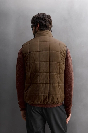 Brown | 5320/308/700 - Zara Утепленный жилет из высокотехнологичной ткани