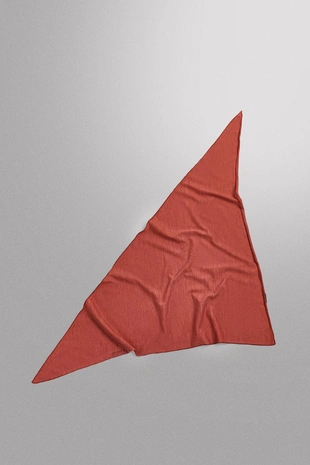 Dark red | 3920/787/641 - Zara Бандана из смесовой шерсти