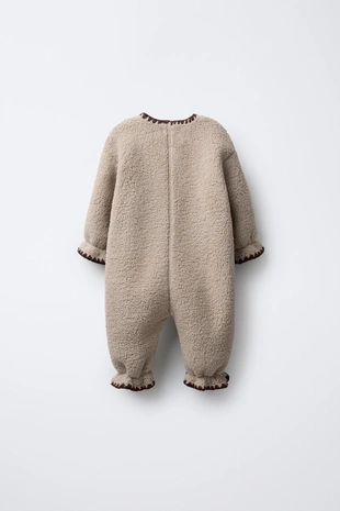 Купить Zara Флисовый комбинезон с контрастной отделкой