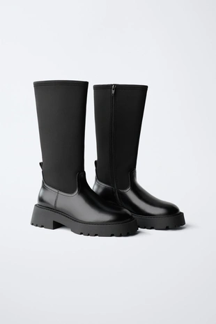 Купить Zara Высокие ботинки-носки