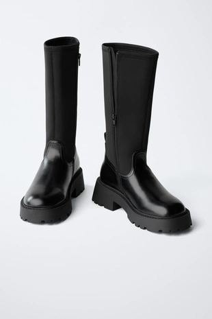 Black | 2011/630/800 - Zara Высокие ботинки-носки