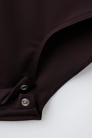 Боди с воротником-стойкой- Заказать в России