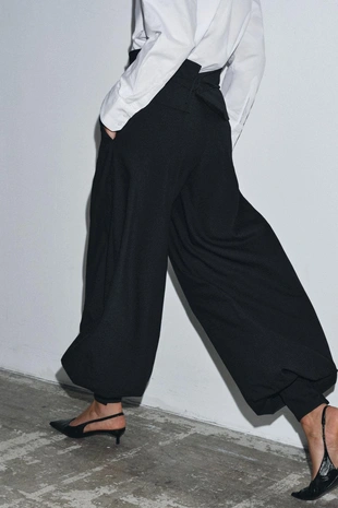 Брюки-бомберы с поясом — ZW COLLECTION- Заказать в России