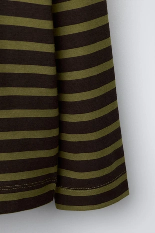 Футболка с принтом в полоску- Заказать в России