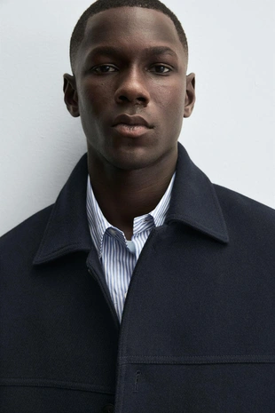 Полупальто REGULAR FIT с карманами- Заказать в России