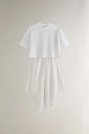 Футболка из хлопка с короткими рукавами- Заказать в России