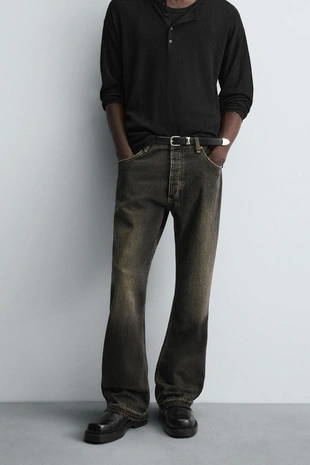 Купить Zara Джинсы RELAXED FLARED FIT