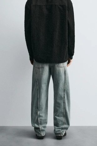 Джинсы BAGGY FIT с декоративной строчкой- Заказать в России