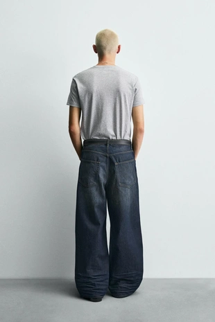 Mid-blue | 9794/382/427 - Zara Джинсы BAGGY FIT