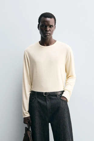 Купить Zara Легкая футболка с длинными рукавами