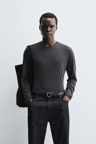 Купить Zara Легкая футболка с длинными рукавами