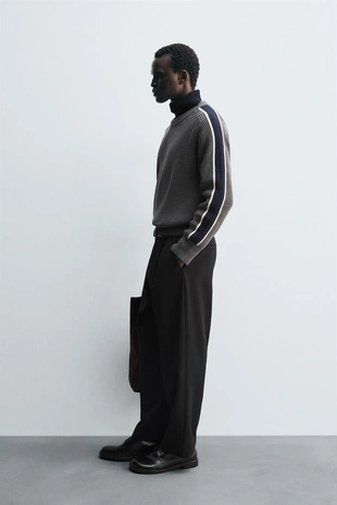 Джерси в стиле COLOR BLOCK с полосами- Заказать в России