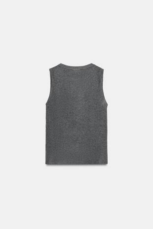 Купить Zara Базовый трикотажный топ