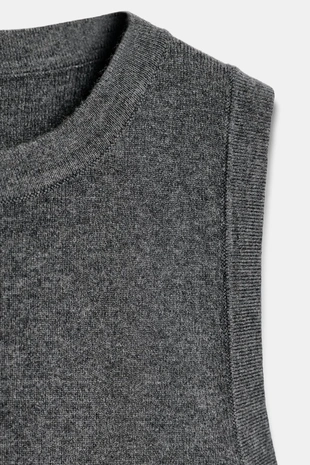 Grey marl | 5755/128/803 - Zara Базовый трикотажный топ
