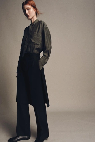 Блуза с карманами и завязками — ZW COLLECTION- Заказать в России