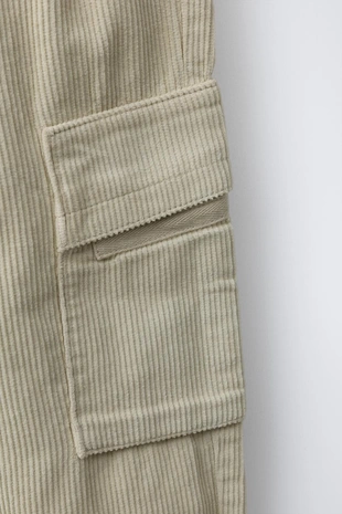 Брюки карго из вельвета- Заказать в России