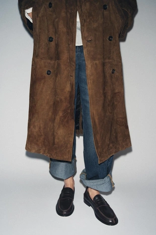 Brown | 1554/610/700 - Zara Кожаные лоферы — LIMITED EDITION