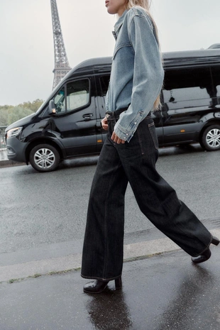 Джинсы Z1975 WIDE LEG с высокой посадкой- Заказать в России