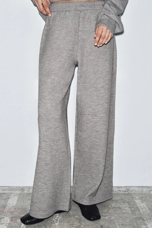 Купить Zara Широкие брюки из мягкой ткани