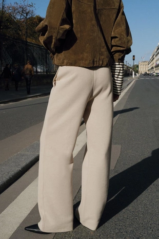 Мягкие широкие брюки- Заказать в России