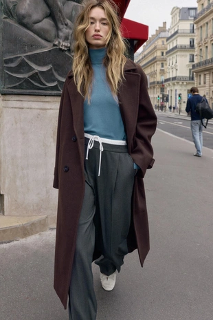 Брюки WIDE LEG с двойным поясом