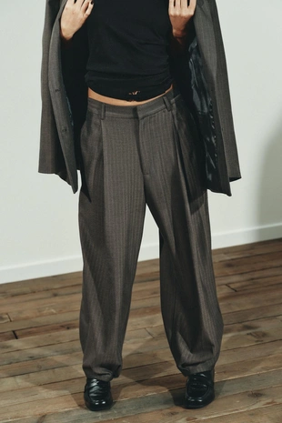 Брюки с защипами- Заказать в России