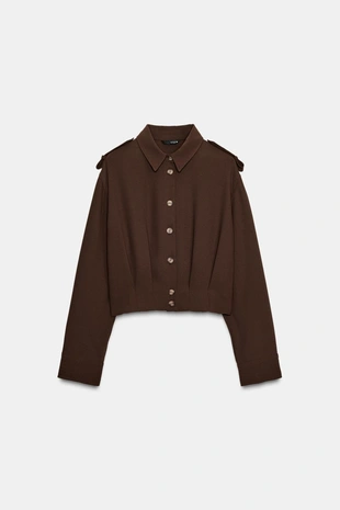 Рубашка с хлястиками на плечах- Заказать в России