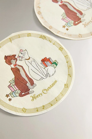 Набор детских бумажных рождественских салфеток THE ARISTOCATS ©DISNEY (упаковка из 20 штук)- Заказать в России