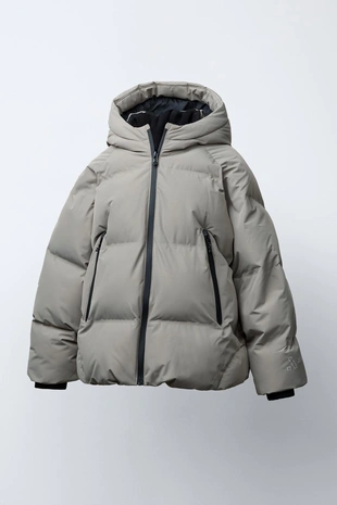 Стеганый пуховик на молнии WATER REPELLENT- Заказать в России
