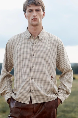 Рубашка в клетку LIMITED EDITION CROPPED FIT- Заказать в России