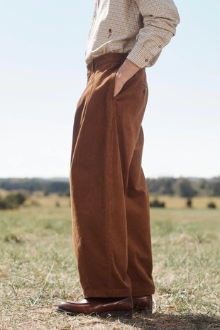 Brown | 4088/701/700 - Zara Брюки из вельвета LIMITED EDITION